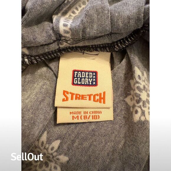 Faded Glory Women's M Black Paisley Sleeveless Knee Length Dress - Picture 3 of 3